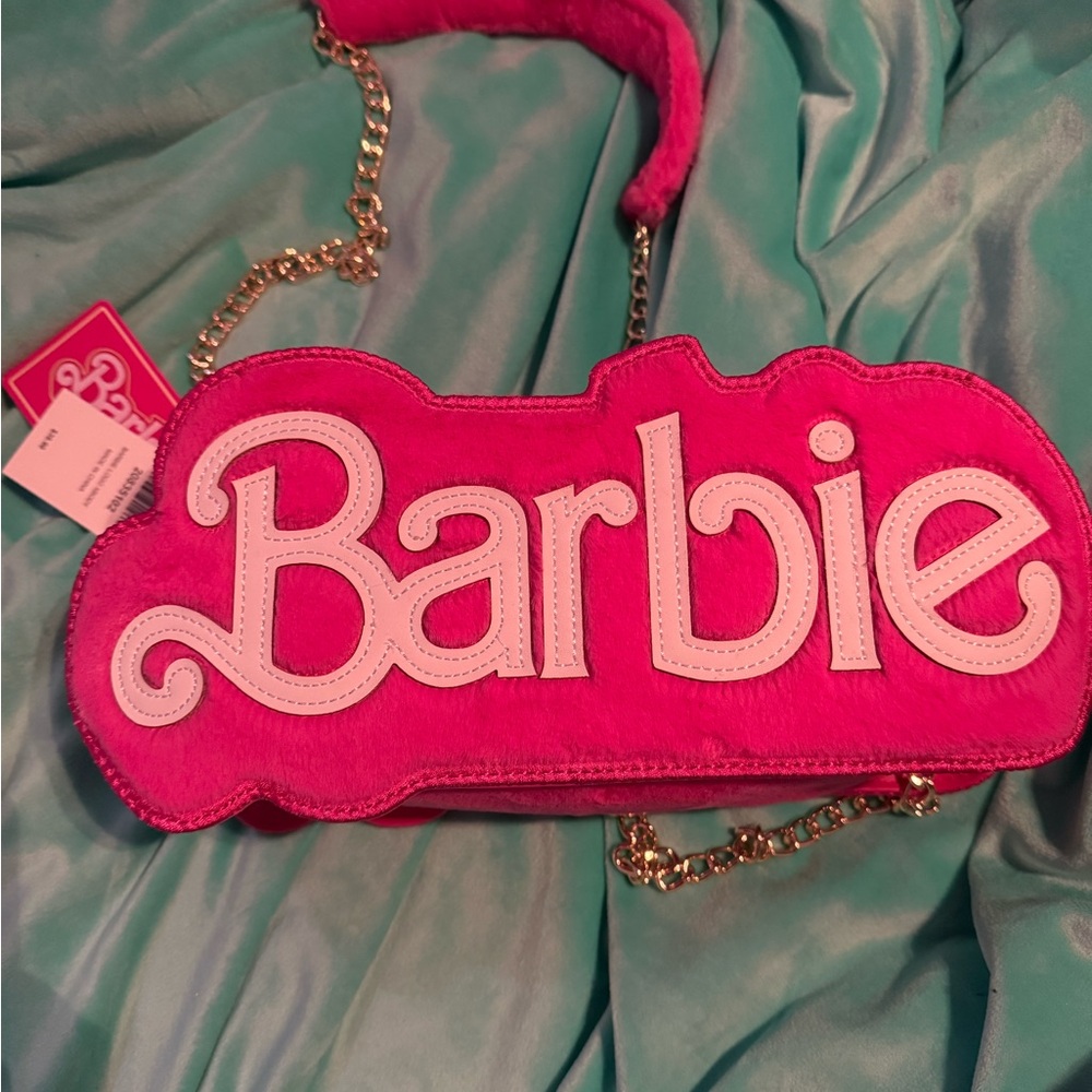 Barbie Pink Plush Handbag